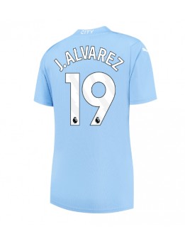 Manchester City Julian Alvarez #19 Replika Hemmakläder Dam 2023-24 Kortärmad